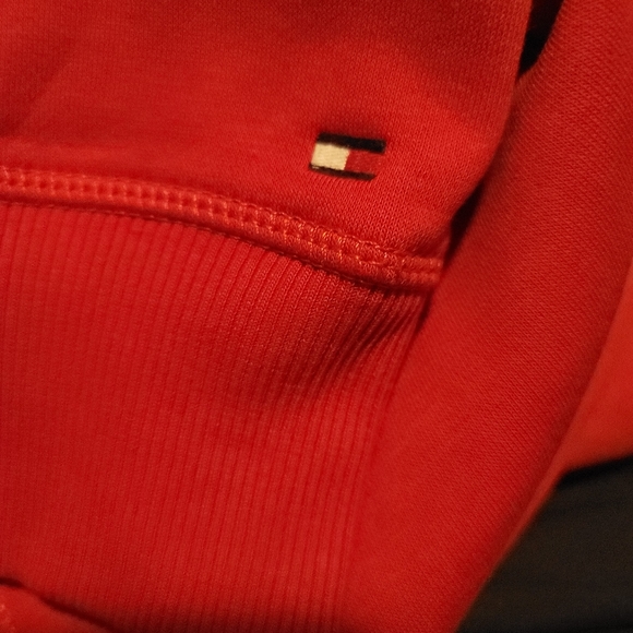 Tommy Hilfiger Men's Red Pullover Sweatshirt Size Large - Picture 4 of 5